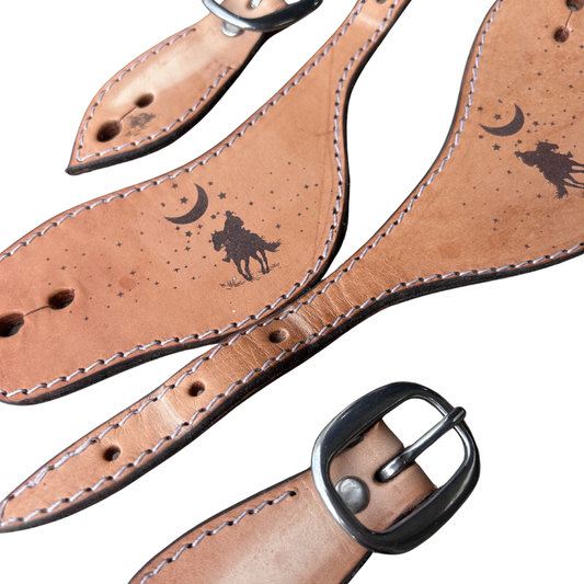 Bally Tack Spur Straps- Midnight Sky