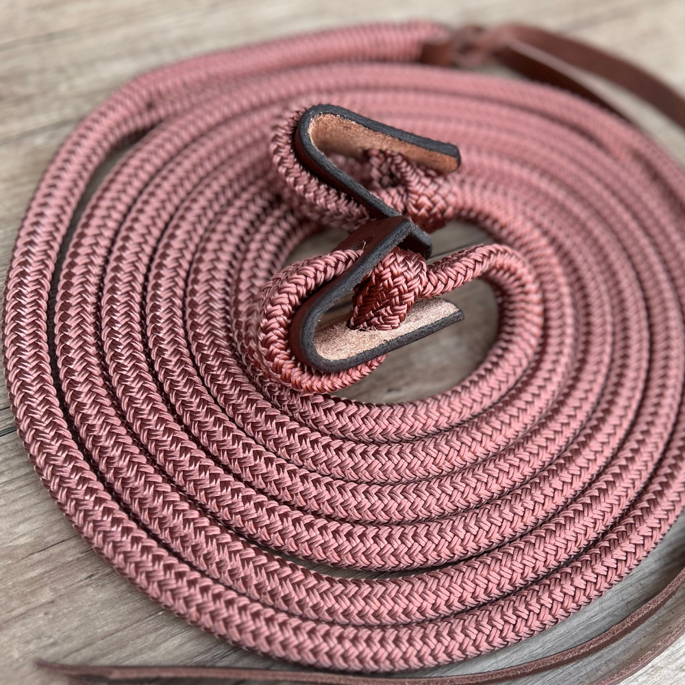 Bally Tack Rope Reins-Loop-Brown