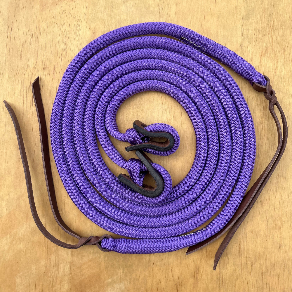 Bally Tack Rope Reins-Loop-Purple