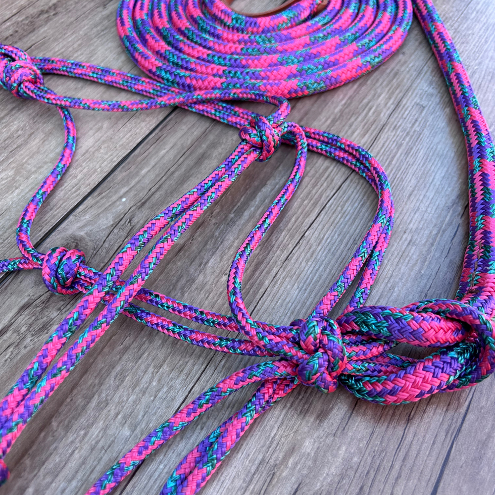 Bally Tack Rope Halter & Lead Combo-Daisy Bliss