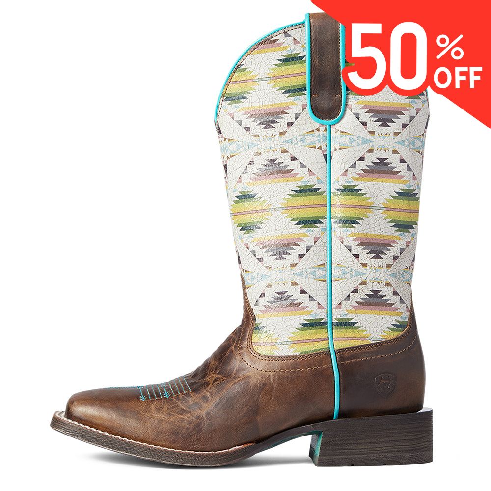 Sale Ariat Womens Pendleton Circuit Savanna Boots Falcon Cove Double C Saddlery Australia