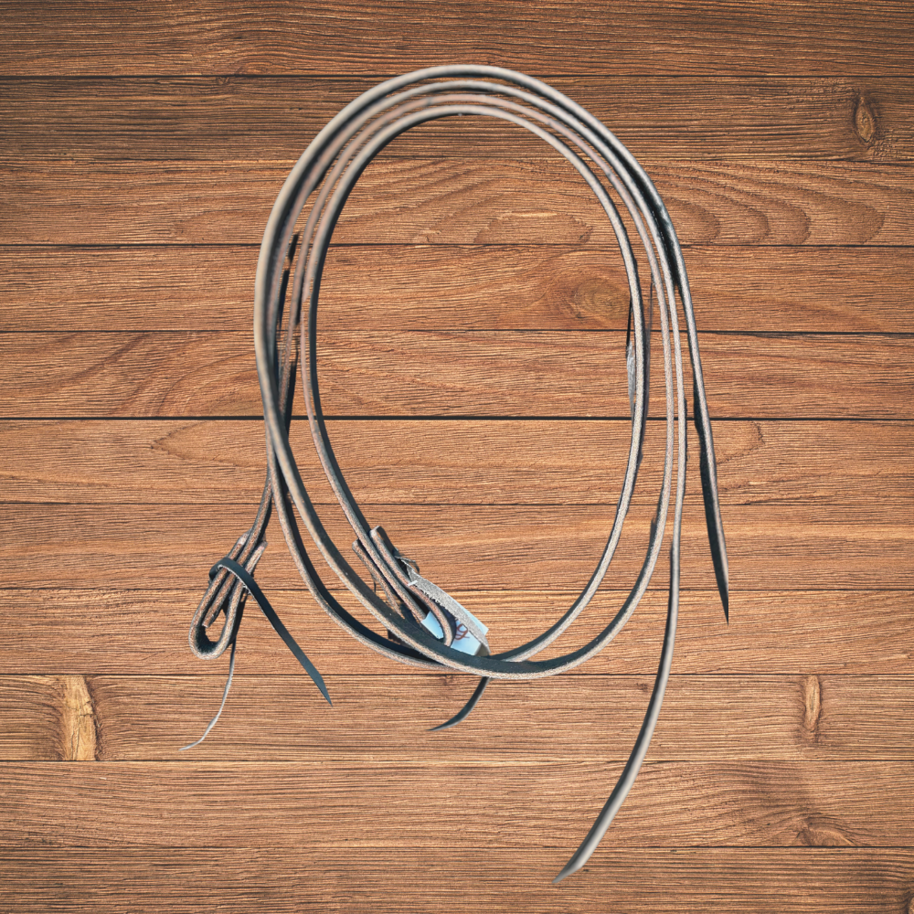 Bally Tack Leather Harness Work Reins-Black