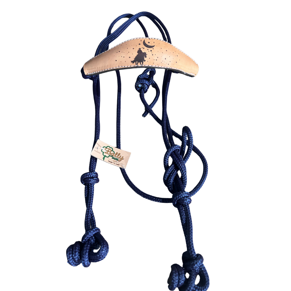 Bally Tack Rope Bridle- Midnight Sky