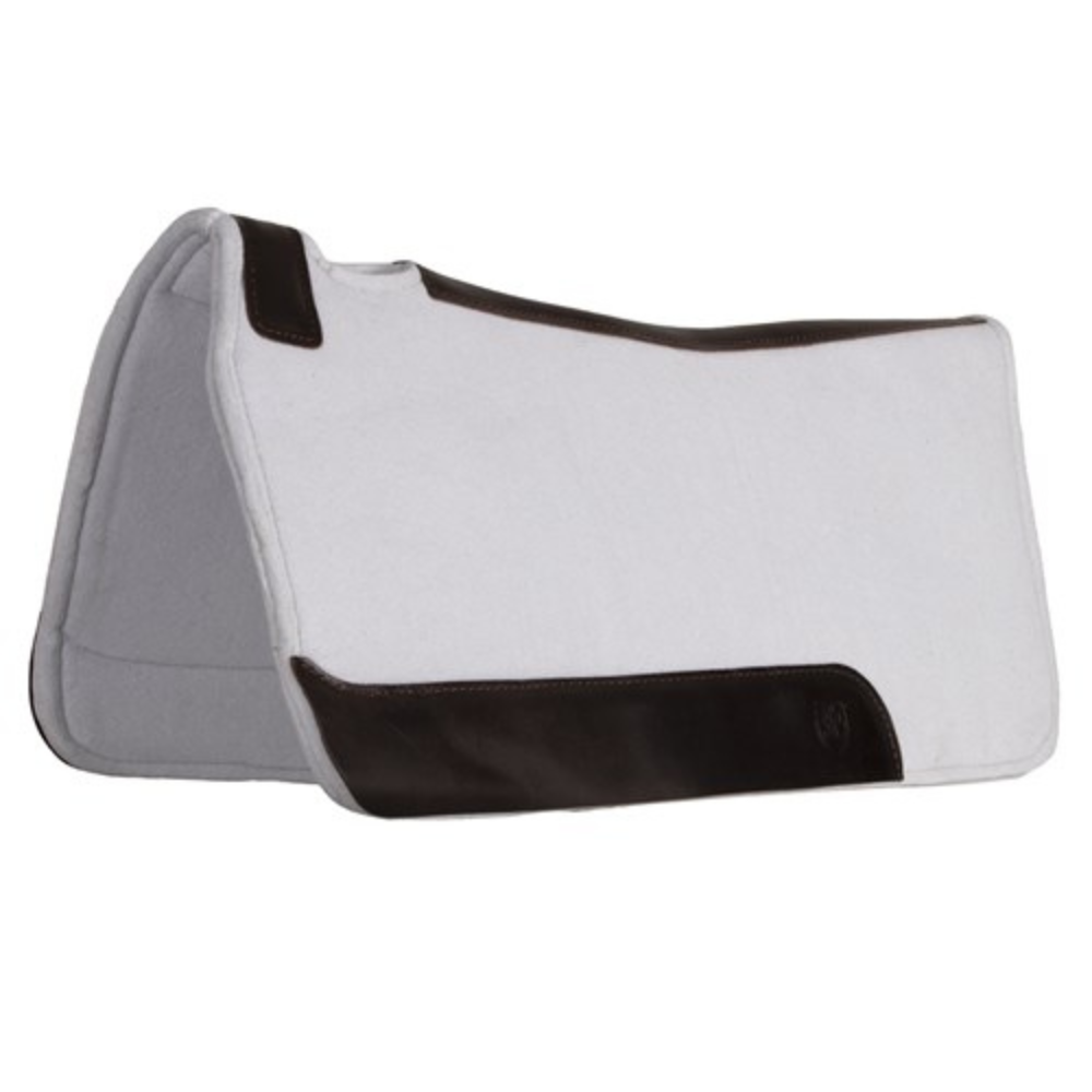 Fortworth Felt Saddle Pad-White