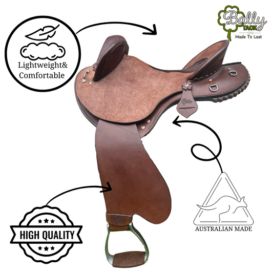 Bally Tack Leather Fender Saddle- Quinn