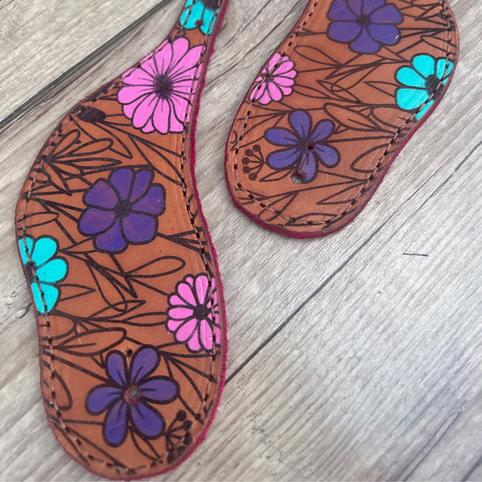 Bally Tack Western Leather Spur Straps-Daisy Bliss