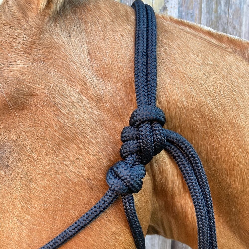 Bally Tack Rope Halter 10mm thick- Black