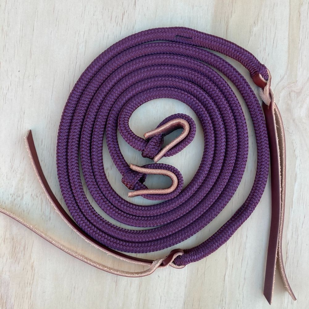 Bally Tack Rope Reins-Loop-Wine