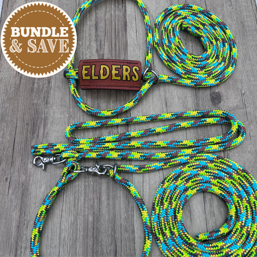 New ! Bally Tack Rope Cattle 3 piece Set-Custom Nose- Sunflower