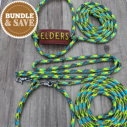 New ! Bally Tack Rope Cattle 3 piece Set-Custom Nose- Sunflower