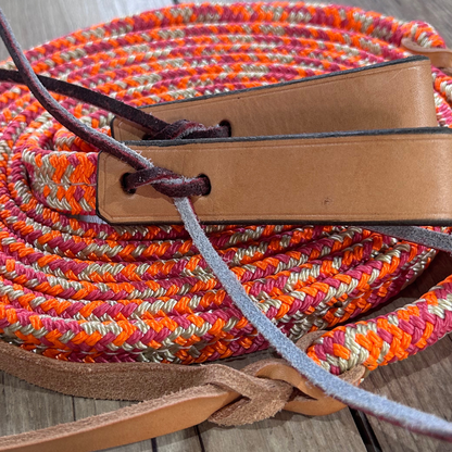 New ! Bally Tack Rope Flat Split Campdraft Reins-Slobber Straps-Vintage Cowgirl