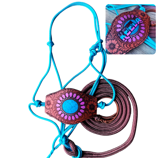 Bally Tack Rope Halter/Lead Combo-Bronc-Cowgirl Candy