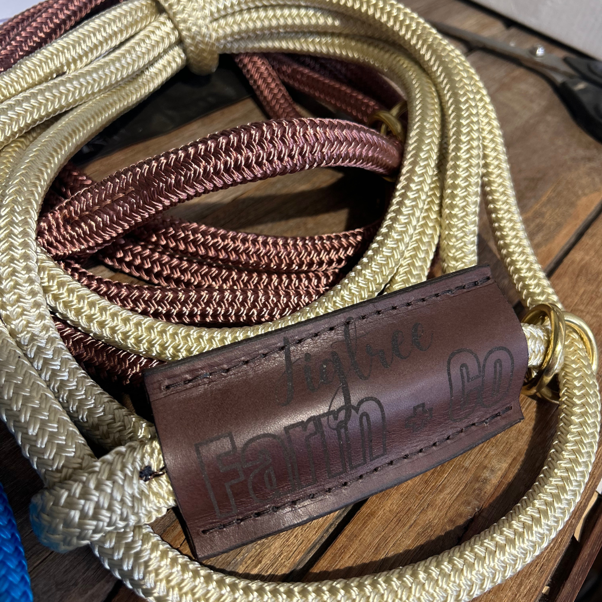 Bally Tack Rope Adjustable Cattle Halter- Laser Name