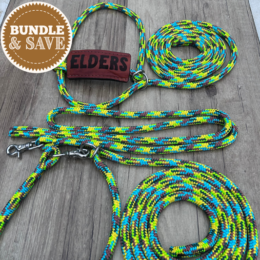 New ! Bally Tack Rope Cattle 3 piece Set-Laser Nose- Sunflower