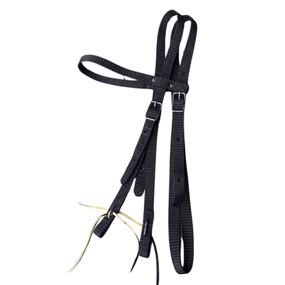 Bally Tack Web Western Bridle-Brown