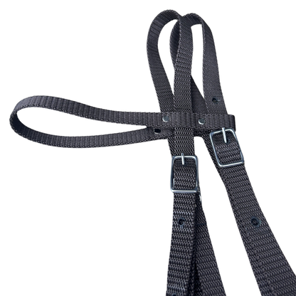 Bally Tack Web Western Bridle-Brown