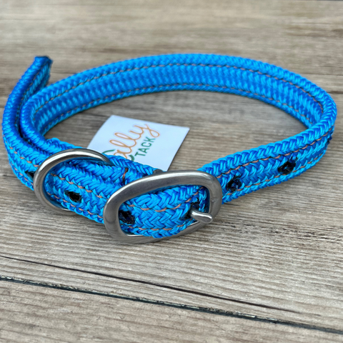 Bally Tack Rope Dog Collar -Skyblue