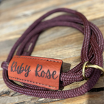 Bally Tack Rope Adjustable Cattle Halter- Laser Name