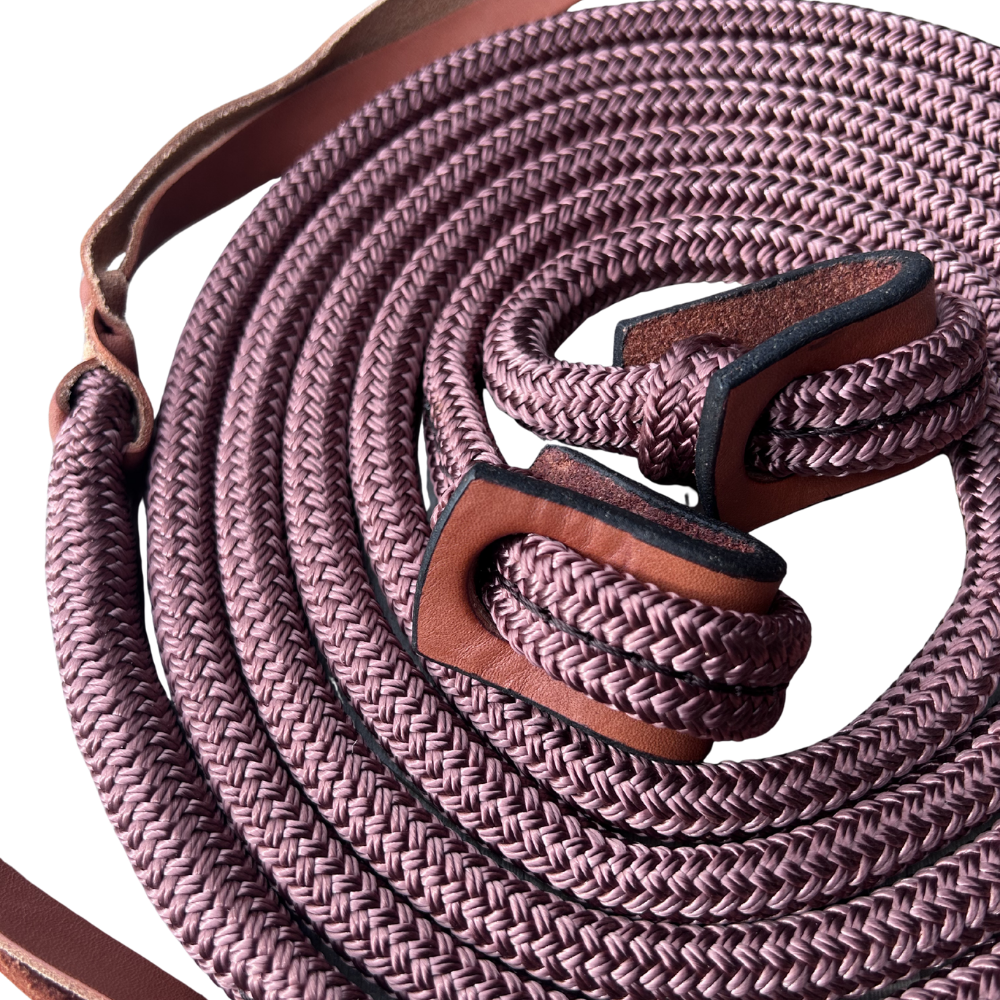 Bally Tack Rope Reins-Loop-Brown