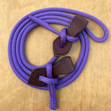 Bally Tack Rope Joined Reins with Slobber Straps 12mm - Purple