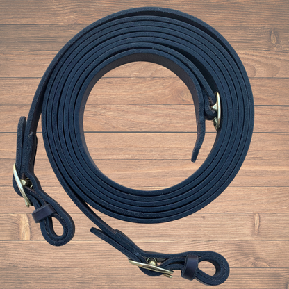 Bally Tack Leather Reins-Buckle