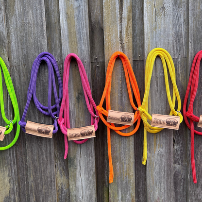 Bally Tack Rope Adjustable Cattle Halter- Laser Name