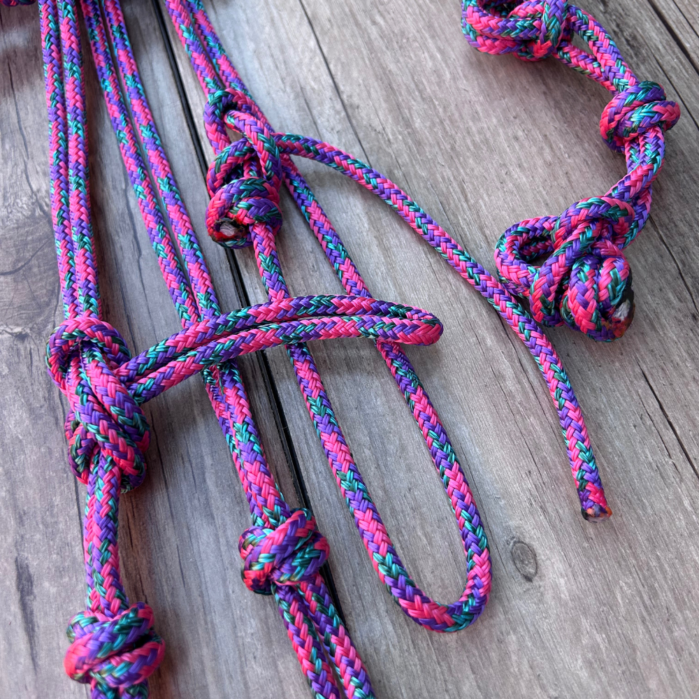 Bally Tack Rope Bridle & Chin Strap Set-Daisy Bliss