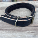 Bally Tack Leather Pull Back Collar