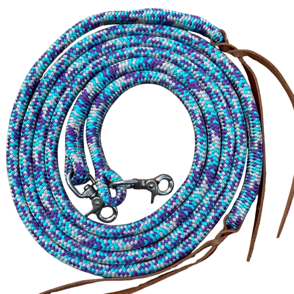 Bally Tack Rope Reins-Clips-Prairie Jewel