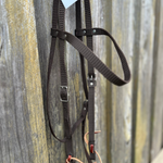 Bally Tack Web Western Bridle-Brown