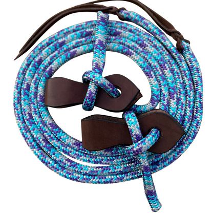 Bally Tack Round Rope Reins - Slobber Straps Prairie Jewel