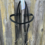 Bally Tack Web Western Bridle-Black