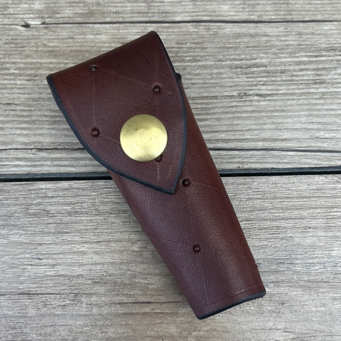 Leather Knife Pouch-Check