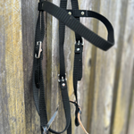 Bally Tack Web Western Bridle-Black