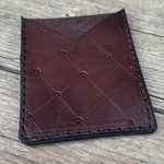 Leather Card Pouch-Check