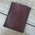 Leather Card Pouch-Check