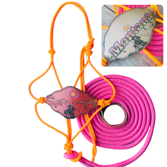 Bally Tack Rope Halter/Lead Combo-Bronc-Vintage Cowgirl