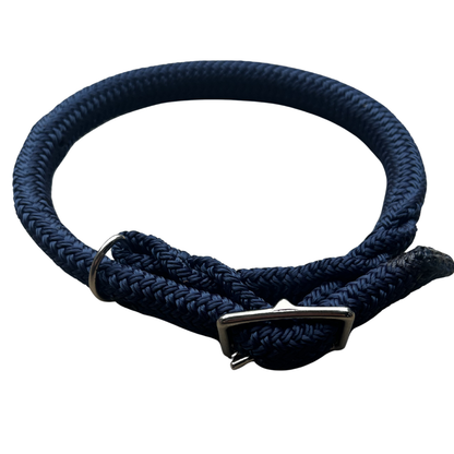Bally Tack Rope Dog Collar-Navy