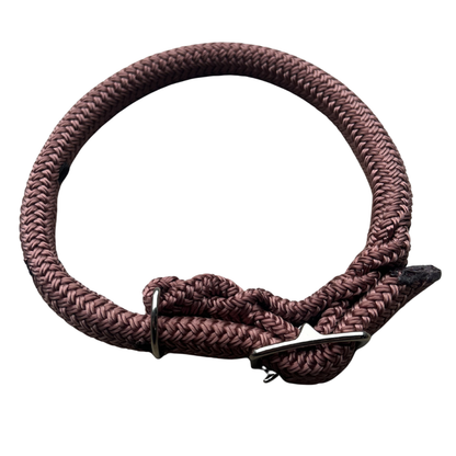 Bally Tack Rope Dog Collar-Brown