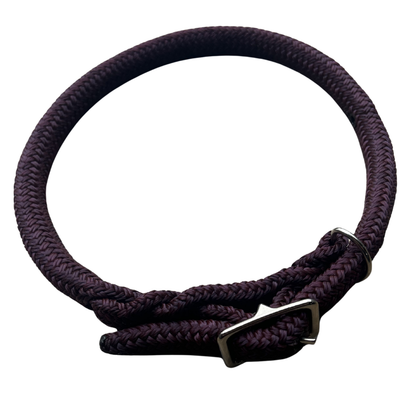 Bally Tack Rope Dog Collar-Wine