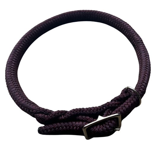 Bally Tack Rope Dog Collar-Wine