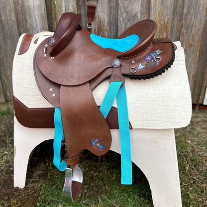 Australian_made_leather_swinging_fender_turquoise