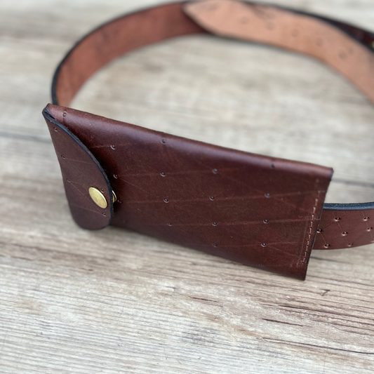 Leather Phone Pouch-Work