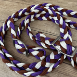 Bally Tack Barrel Reins-Purple Haze