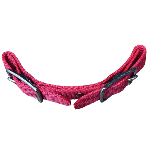 Bally Tack Web Chin Strap-Red