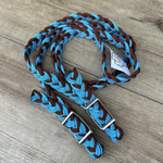 Bally Tack Barrel Reins-Rustic Sky