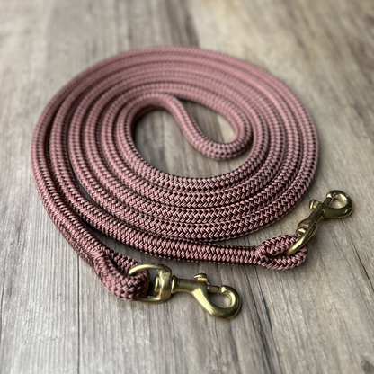 Bally Tack Rope One Reins with clips- Brown