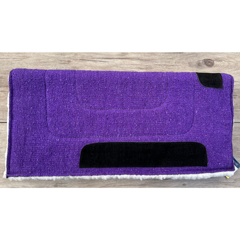 Wool Saddle Pad - Purple