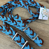 Bally Tack Barrel Reins-Rustic Sky