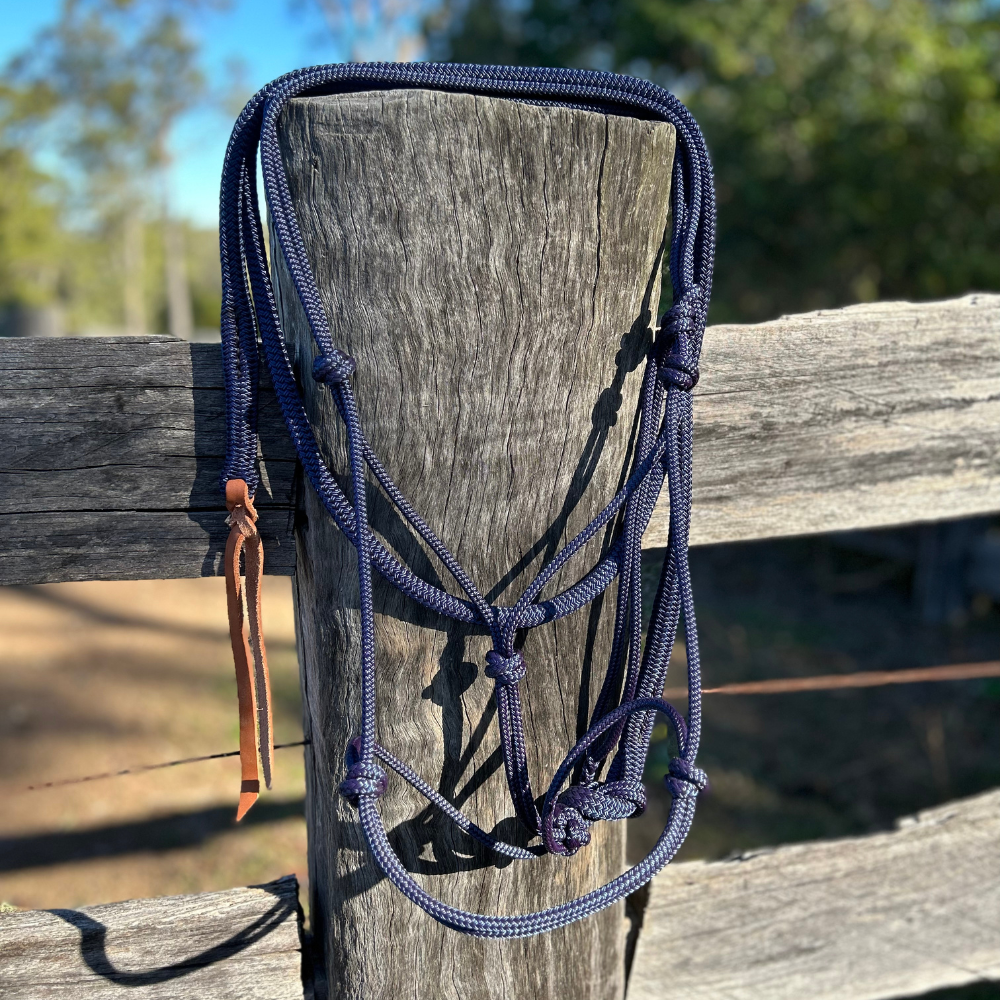 Rope_horse_halter_lead_australian_made_navy